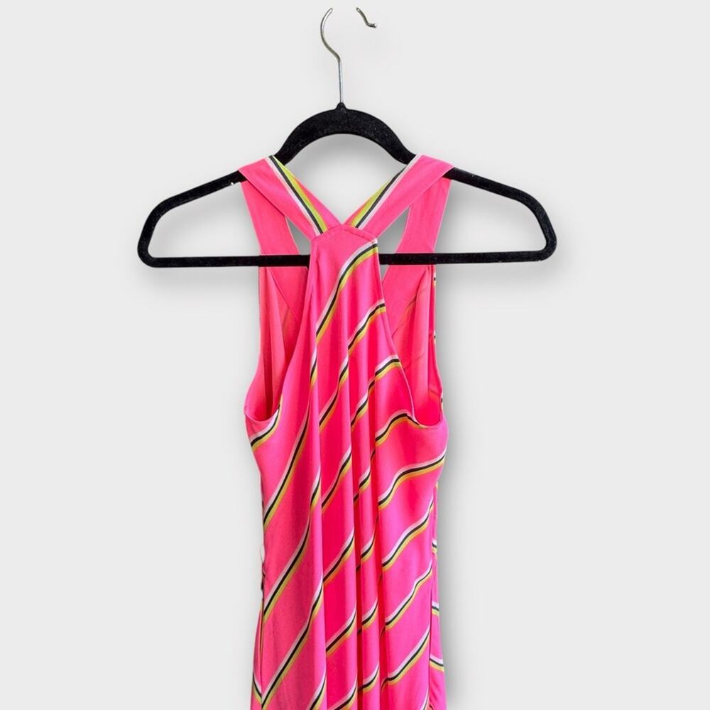 RACHEL Rachel Roy neon pink striped maxi dress, size small - Picture 6 of 9